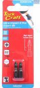 Tork Craft Impact Bit Insert Pozi.1 X 25mm Pz1 2Pc