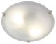 Eurolux Alabaster Ceiling Light 300mm S/Chrome Clips C48SC