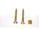 Tassburg S/Brass Wood Screw Csk 4.0 x 25mm Pack 25