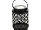 Home Quip Lantern Demask Balck Solar Operated