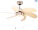 Eurolux Turbo Swirl Ceiling Fan 6 Blades Natural F7SC