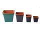 RJE Square Pots 17.5cm Terra (CP130T)