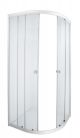 Aqua Dor Shower Door Aquila Quadrant White Epoxy 205525