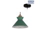 Eurolux Charlotte Pendant 255mm Green/Wood P980GN