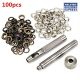 Rapid Eyelets 8mm 25pc inc 2 Metal Tools Blister