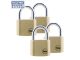 Yale Padlocks Brass 40mm Quad