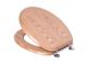 Triumph Toilet Seat MDF Oak CP Hinge 203624