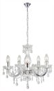 Eurolux Odile Chandelier 5 Light Acrylic Clear E14 CH245C