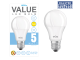 LEDlite Value LED A60 5W E27 WW 500lm 2700K