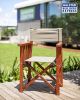 Teak Directors Chair Green