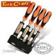 Tork Craft Wood Chisel Set 4pc 6-12-19-25mm