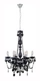 Eurolux Octave Chandelier 6 Light Acrylic Black E14 CH249B