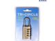 Tri Circle Padlock 30mm Combination Brass KD-T5014 / T134