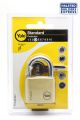 Yale Padlock Brass 40mm Single