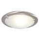 Eurolux Alabaster Ceiling Light 300mm S/Chrome Clips C147SC