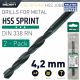 Alpen HSS Sprint Drill Bit 4.2mm 2pc