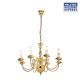 Eurolux Flemish Chandelier 8 Light P/Brass E14 CH2PB