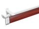 Decor Depot Curtain Track DBL 40mm COW Mahogany 2.5M