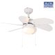 Eurolux Ceiling Fan Turbo Swirl 6 Blade White F7W